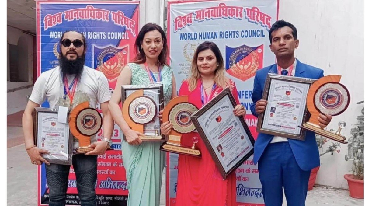 भारतमा चार नेपाली युवा ‘भारत गौरव सम्मान’ बाट सम्मानित