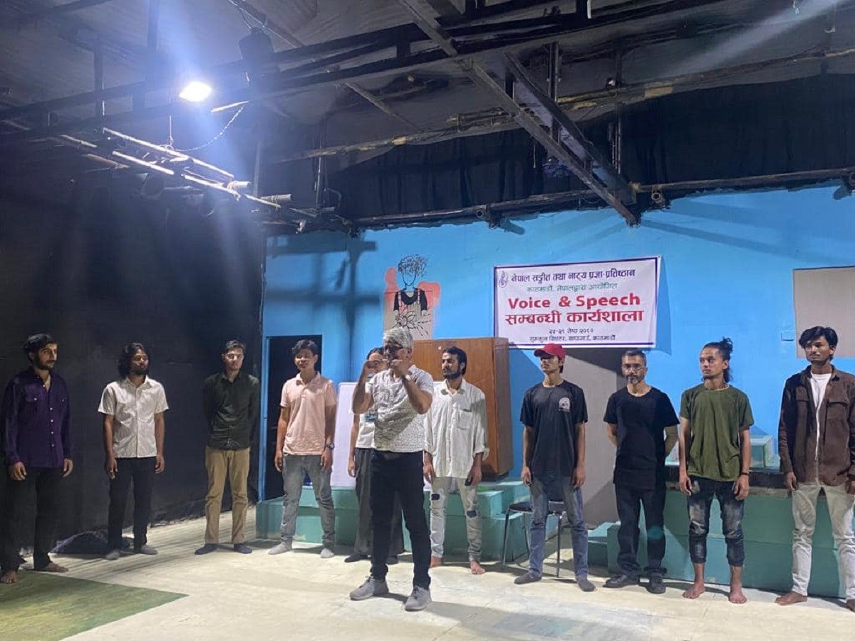 गीत तथा नाट्य प्रतिष्ठानको ‘भ्वाइस एण्ड स्पीच’ कार्यशाला सम्पन्न