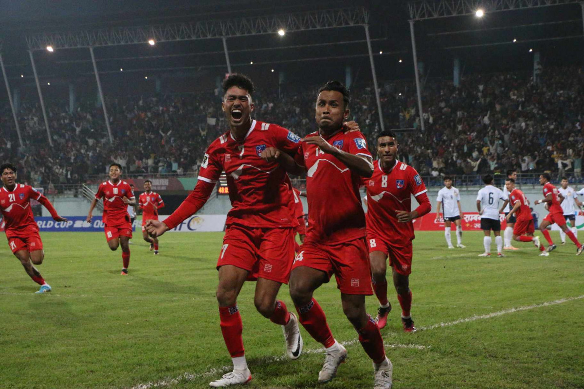 अन्जनको कीर्तिमानी गोलसँगै नेपालको लाओससँग बराबरी गोल