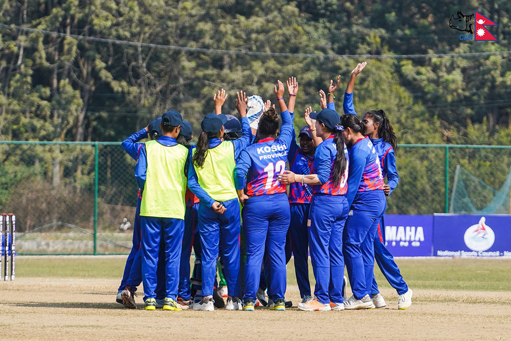 सुदूरपश्चिमलाई हराउँदै कोशी प्रधानमन्त्री कप महिला टी- २० को फाइनलमा