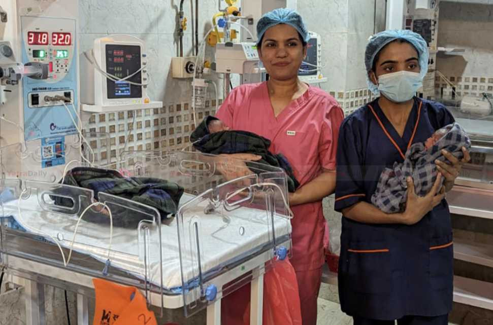 आइभीएफ प्रविधिबाट बिरगञ्जमा एक महिलाले  तिम्ल्याहा बच्चा जन्माईन्