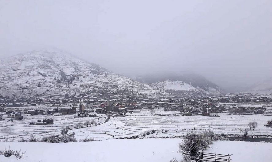 हुम्लामा तेस्रो पटक हिमपात, खेती राम्रो हुने भएपछि किसान हर्षित