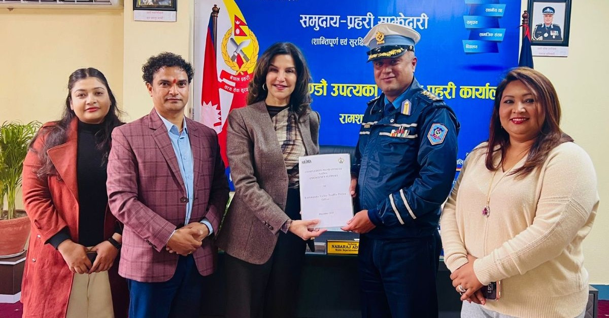 नाइमाद्वारा उपत्यका ट्राफिक प्रहरी कार्यालय र यातायात व्यवस्था विभागलाई फर्निचर सहयोग