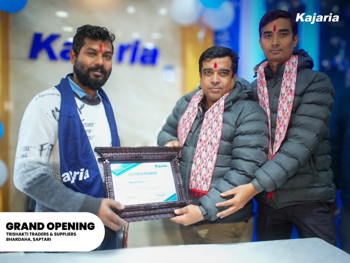 भारदह, सप्तरीमा नयाँ शोरूम उद्घाटनसँगै पूर्वी नेपालमा कजारियाको उपस्थिती विस्तार
