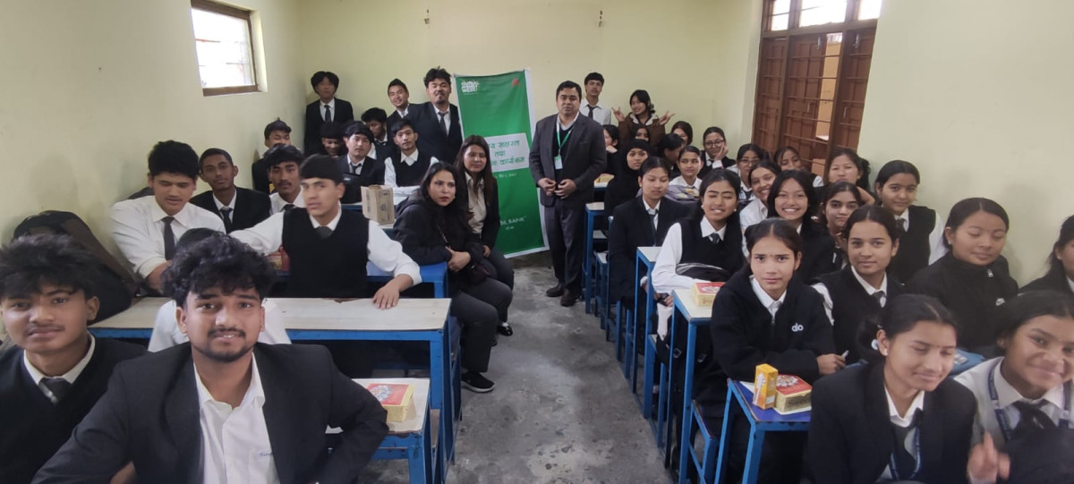 Global Money Week 2026: नबिल बैंकद्वारा टङ्गाल माध्यमिक विद्यालयमा वित्तीय साक्षरता कार्यक्रम