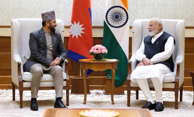 भारतीय प्रधानमन्त्री मोदी र रवि भेटवार्ता, मोदीले भने–  ‘वर्तमान सरकारसँग सहकार्य गर्न उत्सुक छौँ’
