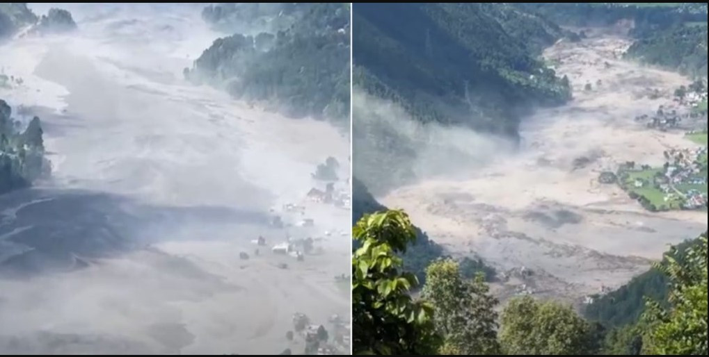 तिब्बततर्फबाट आएको बाढीले टिमुरे बजारमा ठूलो क्षति