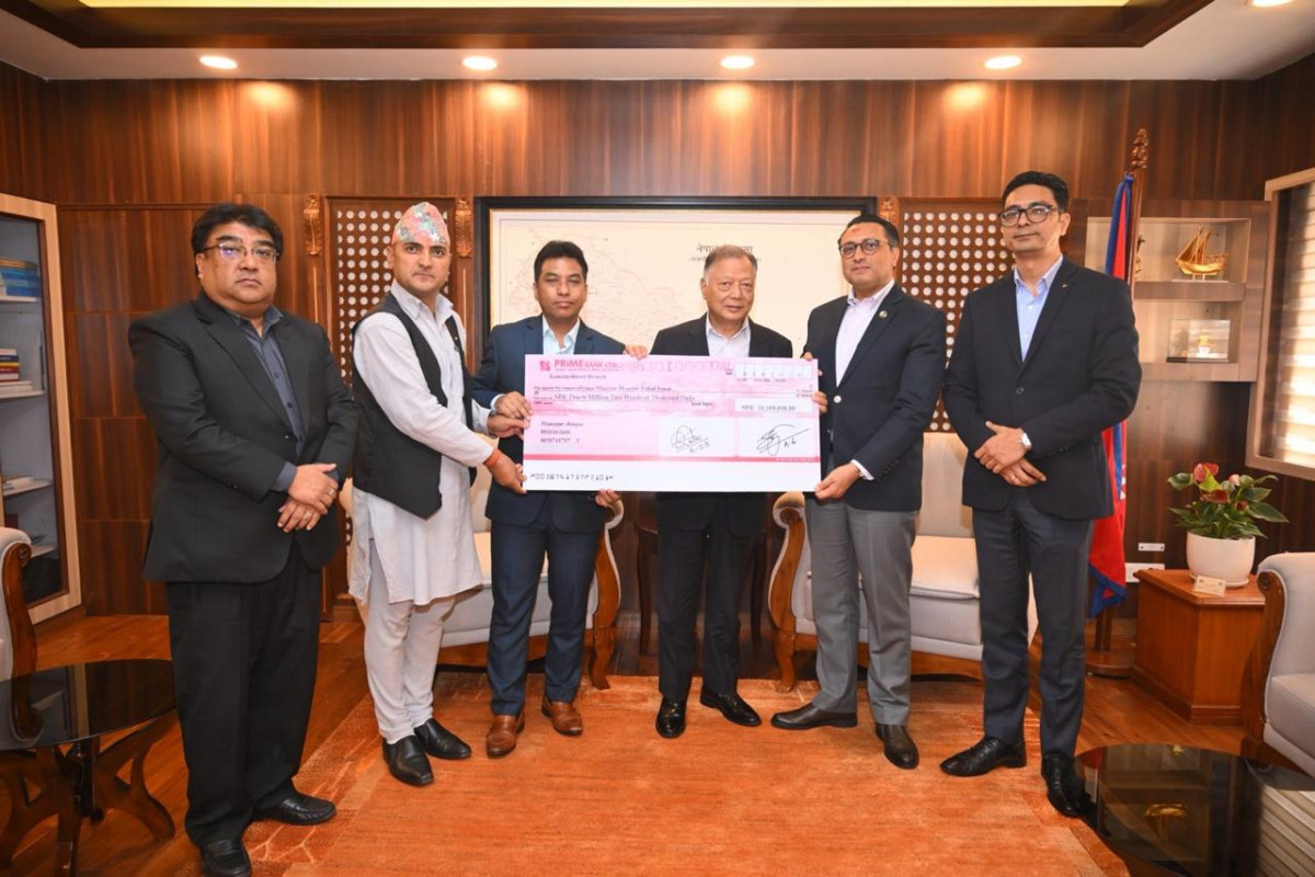 प्राइम कमर्सियल बैंकद्वारा भोटेकोशी बाढी प्रभावित क्षेत्रमा राहत सहयोगको लागि  प्रधानमन्त्री दैवी प्रकोप उद्घार कोषमा ३ करोड १ लाख रुपैयाँ सहयोग