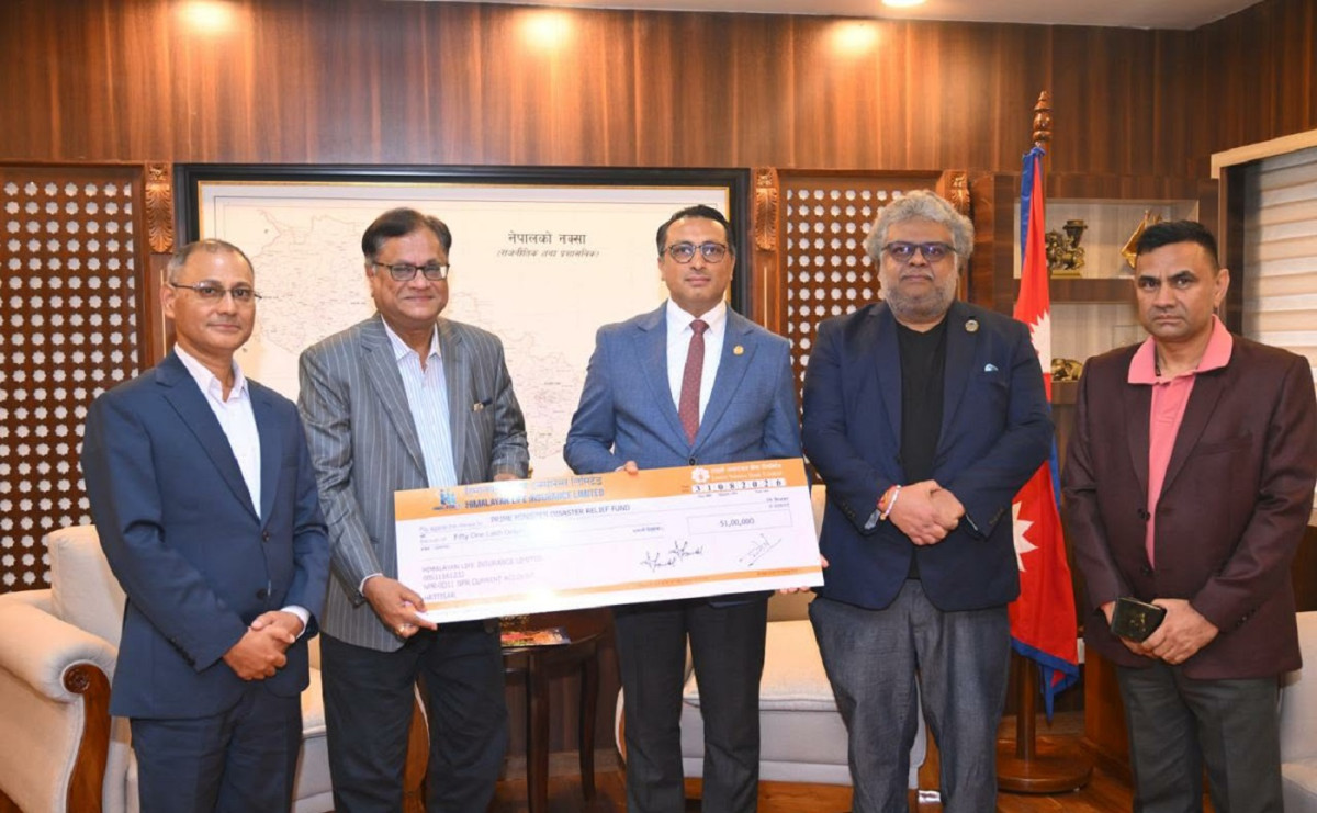 हिमालयन लाइफ इन्स्योरेन्सद्धारा प्रधानमन्त्री दैवीप्रकोप उद्धार कोषमा रु. ५१ लाख सहयोग