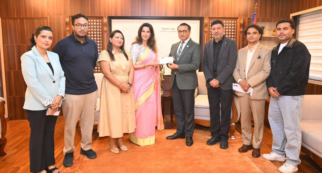 रसुवामा हालै आएको बाढीबाट प्रभावितका लागि नाइमाद्वारा  ५० लाख रुपैयाँ सहयोग हस्तान्तरण
