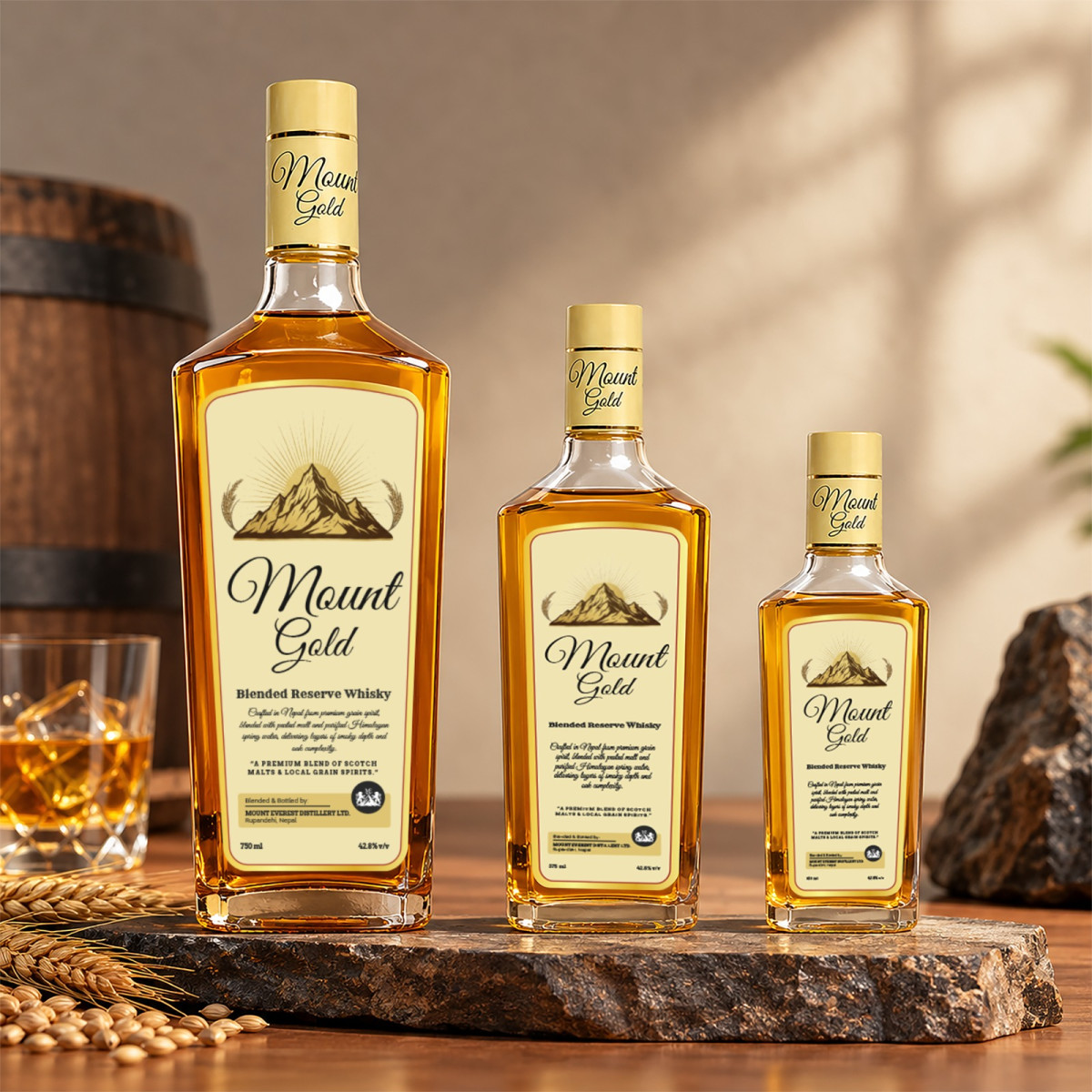 Mount Everest Distillery Ltd. ले ल्यायो दुई नयाँ Premium Brand ‘Mount Gold’ र ‘Black Pearl’