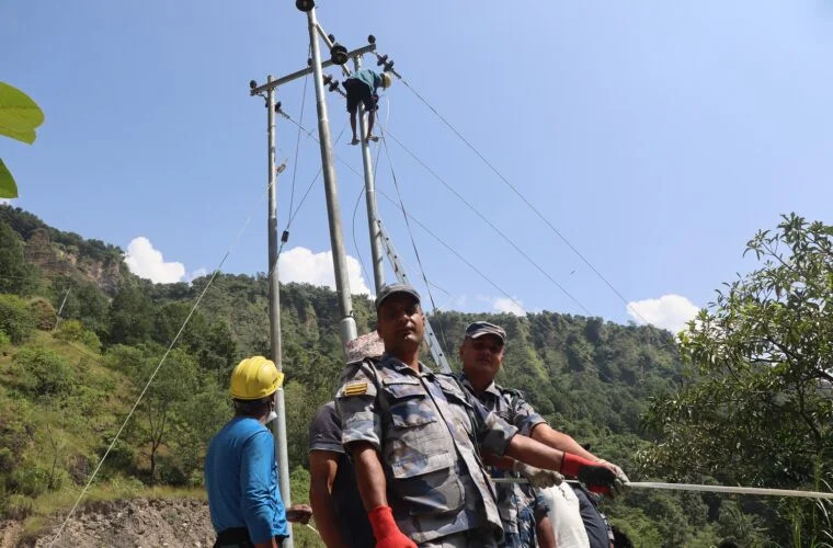 बाढी पहिरो प्रभावित स्थानमा विद्युत आपूर्ति पूर्ववत, सबै स्थानमा विद्युत् आपूर्ति सूचारु